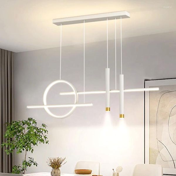 Anhängerlampen Nordichome Dekor weiße Kronleuchter für Esszimmer Glanzleuchten hängende Deckenleuchte Innenbeleuchtung