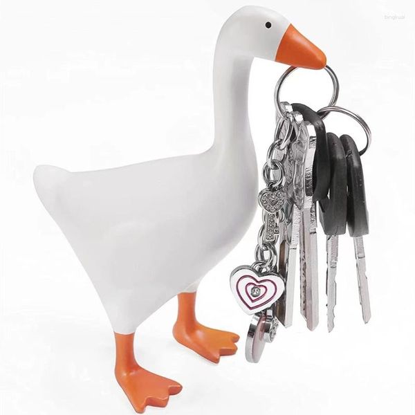 Ganci decorazioni per la casa figurine di anatra ornamenti statue animali per il regalo di lavaggio della casa camera da letto