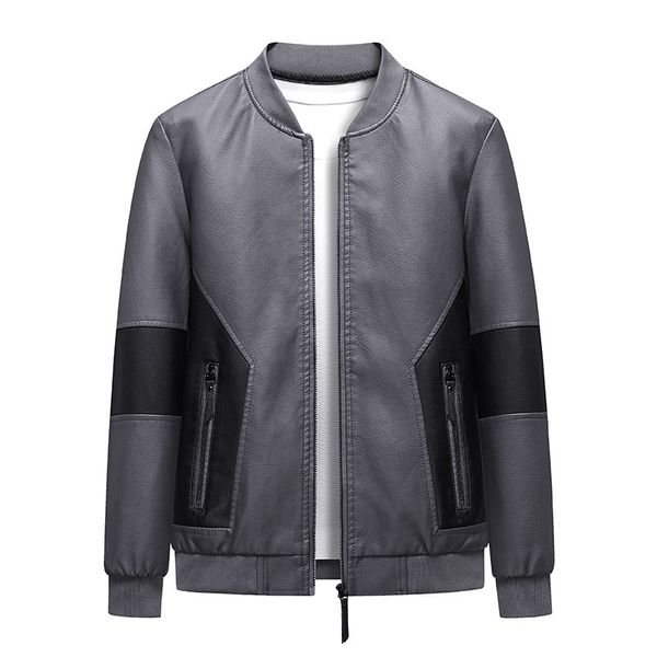 Jaquetas de jaquetas de couro masculino Motocicleta Motocicleta Trend Rider Zip Casual Street Windbreaker M 8xl 230812