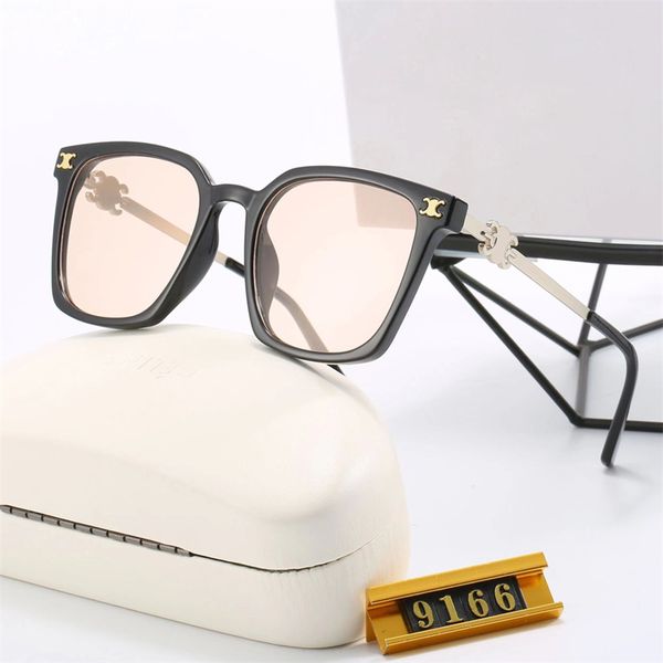 Goggle Sun Glasses Designer Golden Silver Letters Full Frame Sun Ompelatore da sole Women Fashion Polarizzante Adumbrale Casual Trendy Miscelati di colore degli occhiali a colori misti.