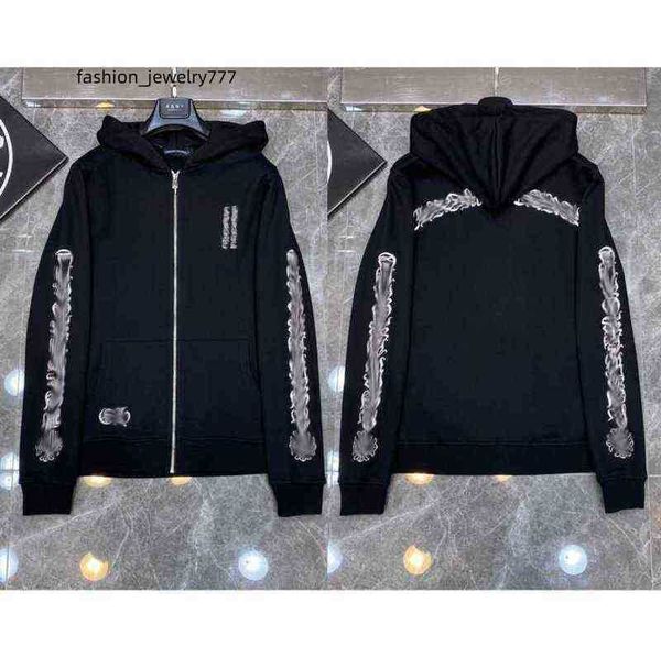 3a Classic Herren Zipper Ch Hoodies Designer Horseshoe Sanskrit Cross Print Pullover Kapuzenpullover Pullover Luxus Frau Jackts Fate