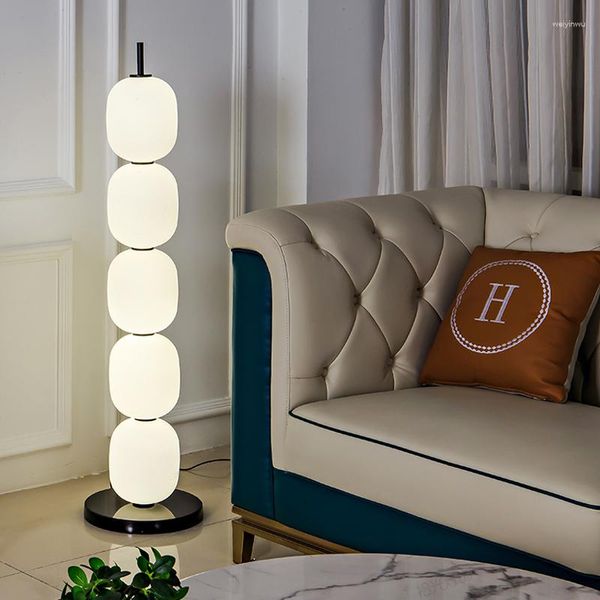 Lampade da tavolo sfera di vetro bianco sfumatura a led lampada a led soggiorno moderno arredamento per casa divano angolo in piedi letto da letto leggero