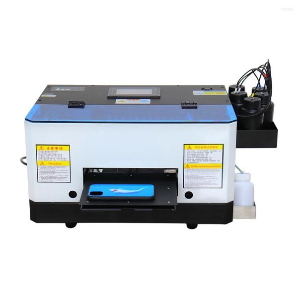 Mini-UV-Phonecase-Flachbettdrucker für Leder kleine Öko-Lösungsmittel-Tintenmaterial Acryldruck