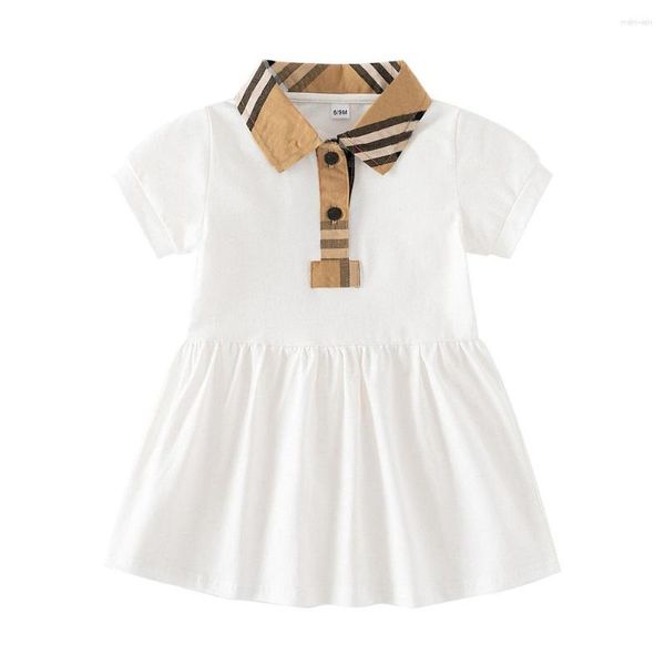 Girl Dresses Summer 0-24 mesi Abito a manica corta femminile 0-2 anni Bambino Born Born Clothes