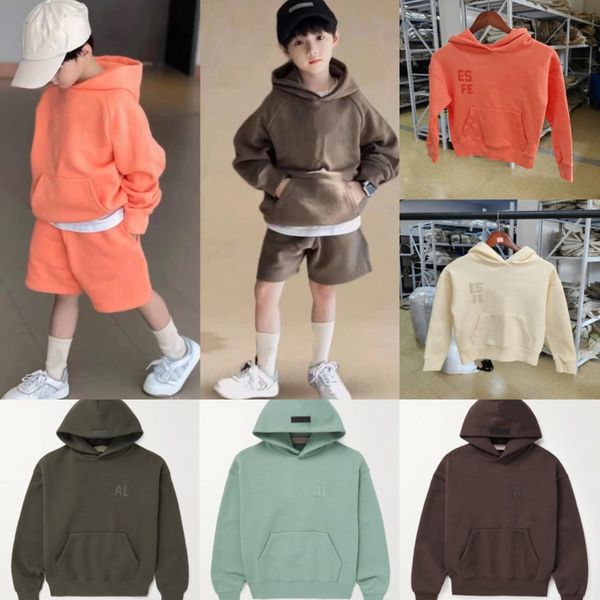 Baby Hoodies Sweatshirts Ess Kinder Jungen Mädchen Kleinkinder Hoody Designer Kleidung Frühling und Herbst Luxus -Tracksuit Kinder Jugend Sweatshirt