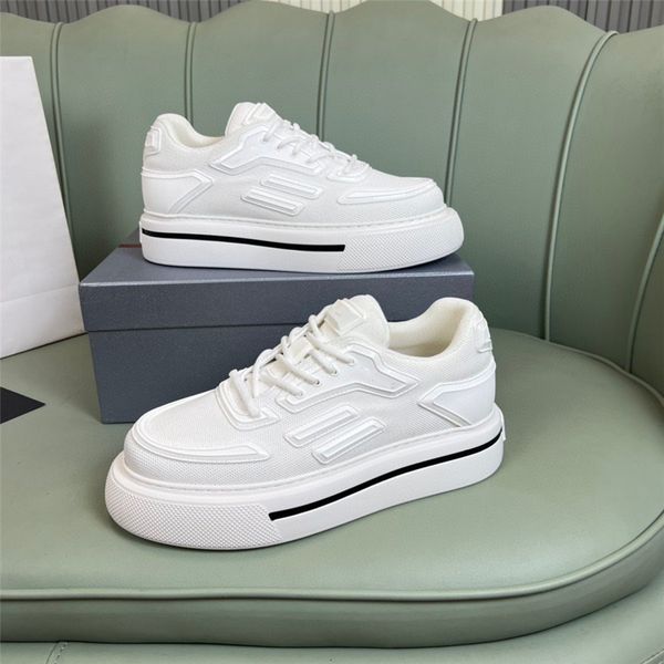 2022S Men Sapatos casuais marcas de luxo tênis de tênis masculino da xícara da América Patente de couro de tênis de cano alto Lace Up Designer P Treinadores tamanho 38-45