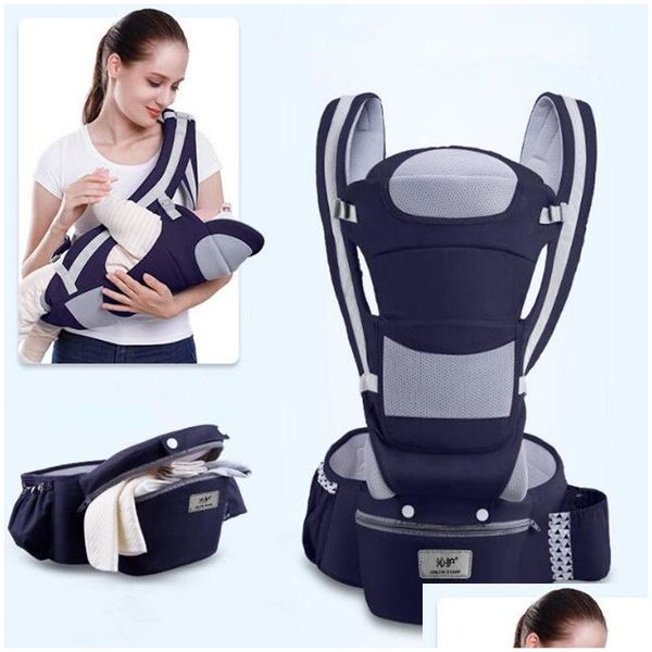 Trägerschlangen Rucksäcke 0-48m Ergonomischer Babyträger 15 Verwenden von Art der Hipse-Vorderseite Känguru-Wrap Sling Travel LJ2009 DHCVK