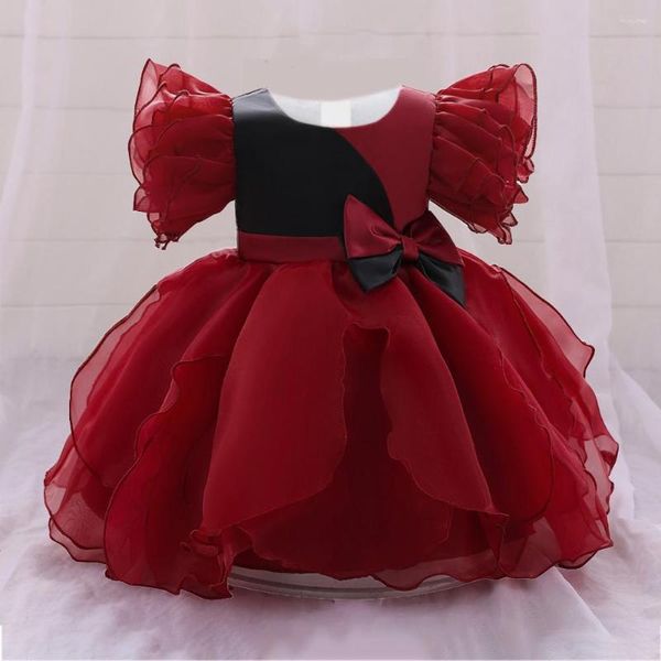 Girl Dresses Baby Party for Kids 1 ° compleanno vestito principessa in pizzo bridemaids abiti abiti bianchi battismo di Natale Vestidos