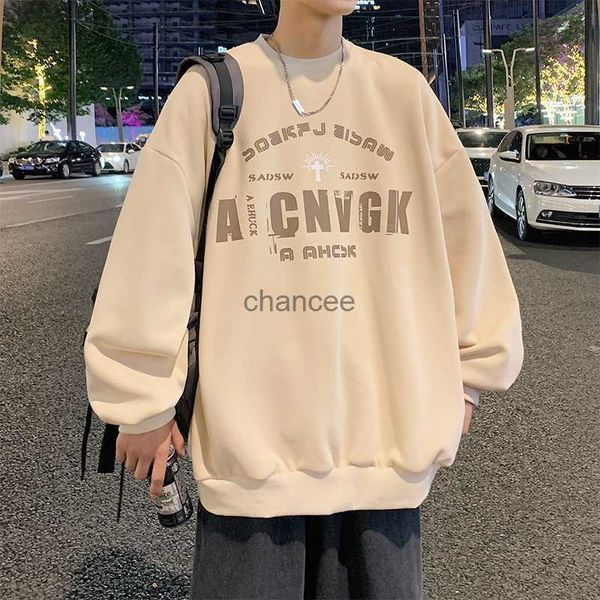 Frühling Herbst Winter New Fashion Casual Oversized Sweatshirt Männer Streetwear Man's Brief Design Hoodies Billig Großhandel HKD230725