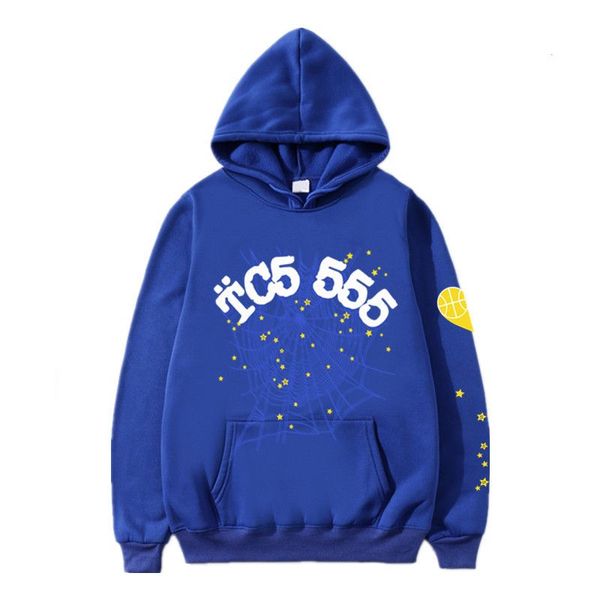 Mens Hoodies Lüks Hoodie Fashion Hip Hop Street Giyim Sweatshirts Erkek Kadınlar 3D Web Köpük Baskı Büyük Boy Ceket Amerikan Moda Sıcak Seçme Y2