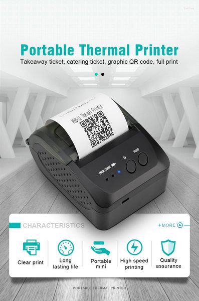 USB DC5V Bluetooth-совместимые с чернилами Mini Thermal Printers.