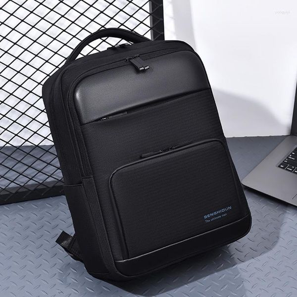 Backpack Oxford Men Laptop da 15,6 pollici USB Ricarica Water Repellente