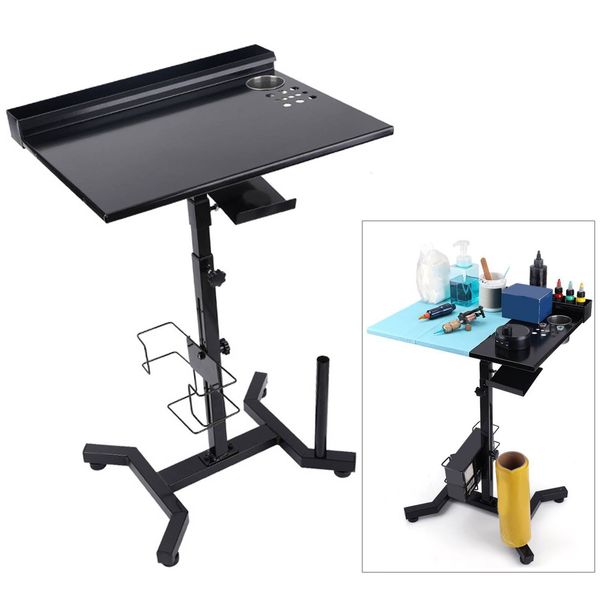 Andere Artikel Workstation Table Tattoo Desktop Height einstellbares Rostbeständige Arbeitstablett für Home -Styling -Salon 230811