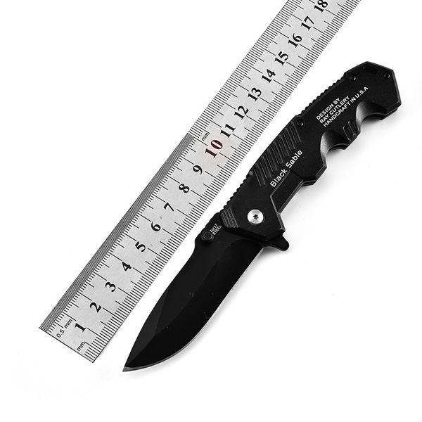 Coltello pieghevole marca Black Multifunction tascabile da campeggio da campeggio a caccia di pale per esterni EDC Cutter