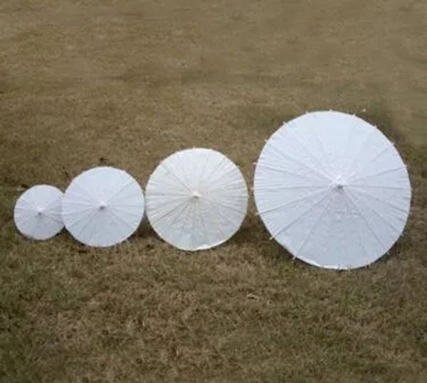 Parasols de casamento guarda -chuva de papel branco mini -artesanato 5 diâmetro: 20,30,40,60,84 cm de decoração de favor do casamento