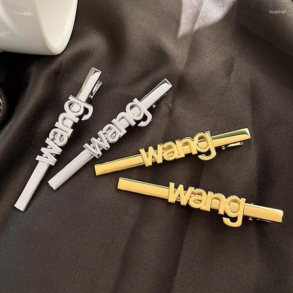 Hair Clips Fashion Hairpin Fairpin Fairy Grunge Gold Color Letter Sweet Cool Accessories for Women Coquette Decoration Jóias