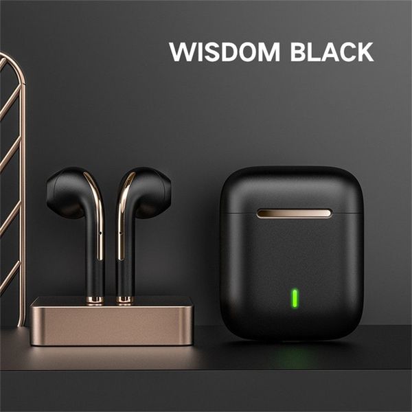 TWS Kablosuz Kulaklıklar Bluetooth Auriculares Kulaklık J18 Kulaklık Stereo Kulaklıklar Derin Bas Ecouteur Cuffie Earbud ile Mikrofon Kulaklıklı Kontrolü Dokunmak