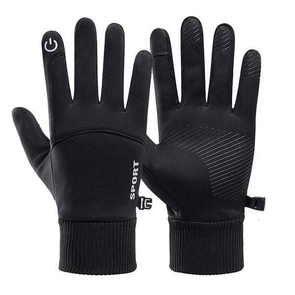 Спортивные перчатки зима для мужчин Женщины с сенсорным экраном антислирной теплой ветроизоталенной перчатки.