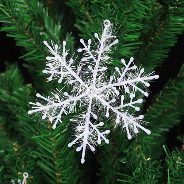 Decorazioni natalizie 30pcs 11 cm Decorazione artificiale Snow Flake Decor Snow Flifflessing per la casa Noel