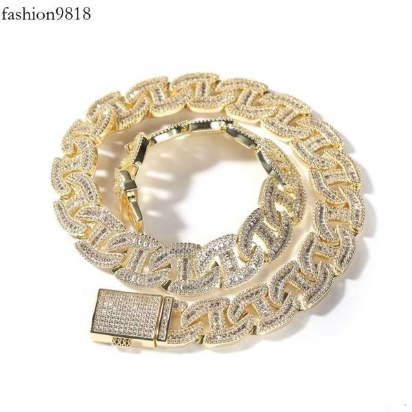 Hochwertiger Hüft -Hop -Schmuck 16 mm D Farb VVS Moissanit Diamond Kette Sterling Sier Cuban Chain Armband