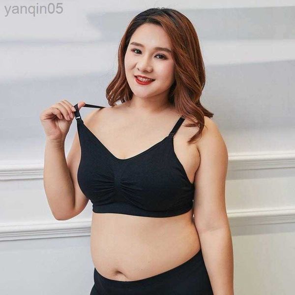 Mutterschaft Intimates Plus Size Mutterschaftspflege BH atmungsaktivem dünner Tasse Wire Schwangerschaft Stillung Bra Frauen Unterwäsche Lactancia XL-3xl HKD230814