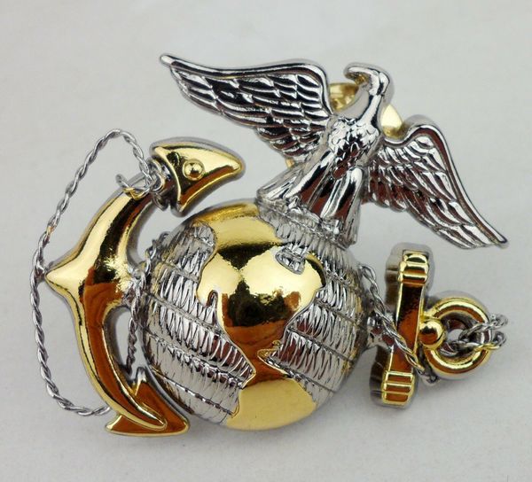 Riscuotibile Tomwang2012 Metal USMC Officer Cap badge US Marine Pin360 230811