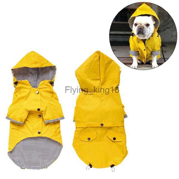 Moda French Bulldog Pet Rain Casat for Medium Dogs Grandes Puppy de cachorro -de -água Pug Pug Corgi Pitbull Mascotas Capinho de chuva HKD230812