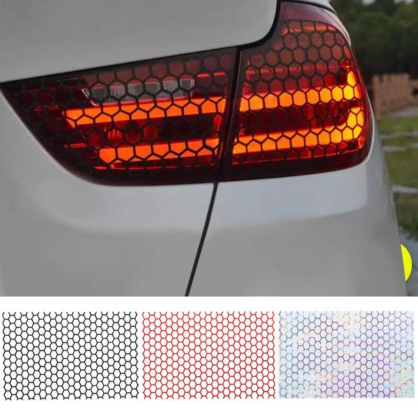 Adesivi 48*30 cm Creative Honeycomb Adesivo Auto Raccolta posteriore Copertura Multicolor Decal Decal Decal Decal Accessori di stile esterno R230812