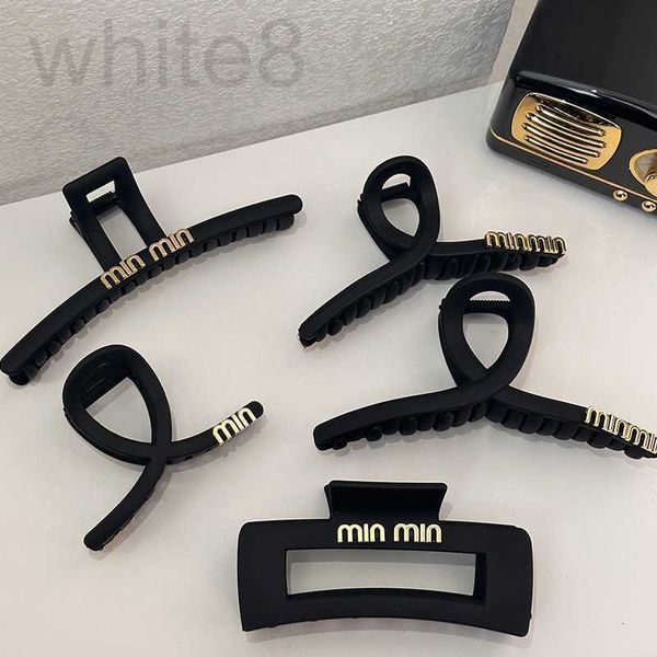 Clip per capelli Barrette Designer Black Bila Cucile per capelli ricci di grandi dimensioni per donne, rossa in rete, copricapo dello stesso stile, retro femminile della testa, squalo 1iac