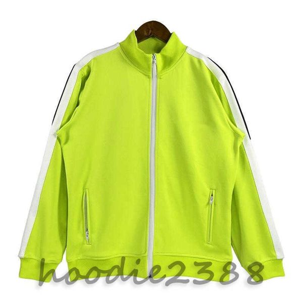 Esquema verde fluorescente e outros esquemas de várias cores designers masculinos de cenas de zíper esportivo masculino PA Angel Angel Feminino Bordado Alfabeto Esportivo Casual Casual Casual