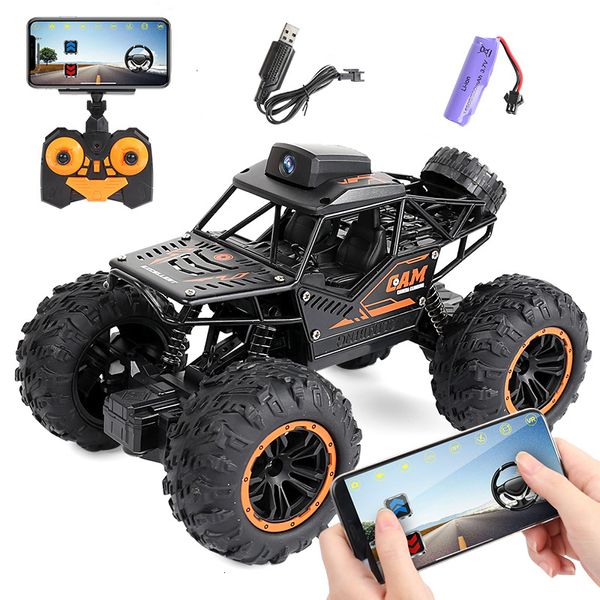 Transformation Toys Robots RC Carro off-road de desvio de alta velocidade com HD 720p WiFi Controller App Remote Control Radiocontrole escalada menino Garoto adulto Gre presente 230811