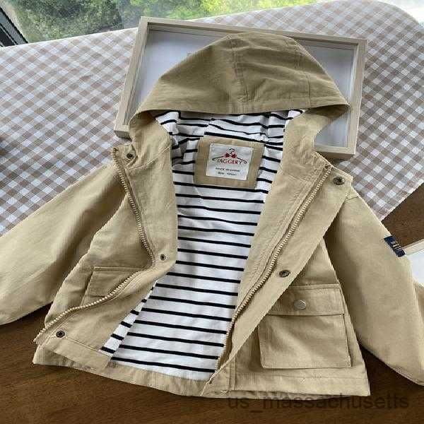 Jackets Boys Fashion Casual Kapuzenjacken Baby Kids Frühling Autumn Hoodies Überlagende Kinder Kleidung Outfits 4-14age R230812