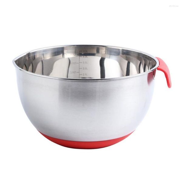 Schalen 3 Styles Schüssel Edelstahl Mischdeckel Deckel Reifenkuchen Salat Behälter Küchenwerkzeug