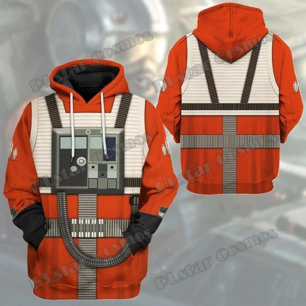 Com moletons masculinos Cosplay Apparel X-Wing Piloto 3D Modas de moletom de Fashion Streetwear Autumn