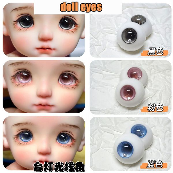 Acessórios para bonecas Olhos de boneca oculares de gesso 10/12/14/16/18mm para 1/4 1/6 1/8 BJD OB11 IMITAÇÃO DE DOLL IMITAÇÃO OLHO DIY DIY Toys Acessórios para presentes 230812