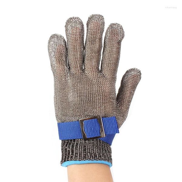 Einweghandschuhe Edelstahl Anti-geschnittenes Sicherheitsschnitt resistantes Handschützer Metall Fleischnetzhandschuh für Metzger-Drahtmesser-Sichtstab