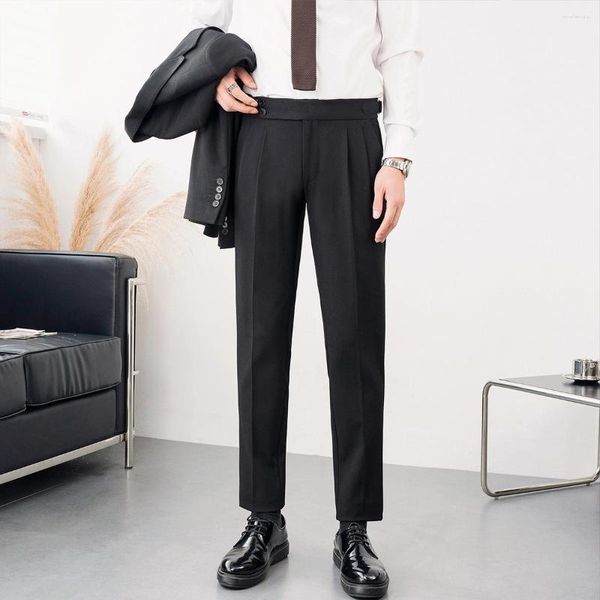 Abiti da uomo 2023fit vintage casual slim business affari alla caviglia cono di moda tuta pantaloni da ufficio pantaloni formali