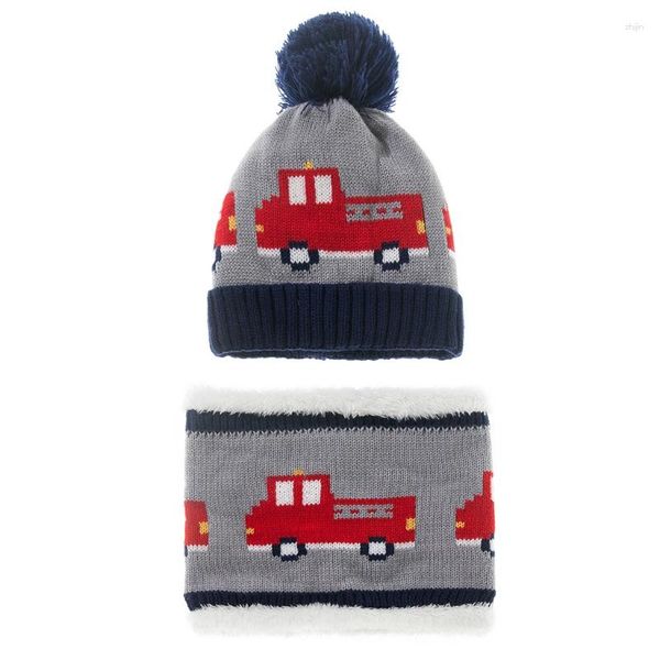 Beralar 2xpc 0-4y Pom Cap Baby Toddler Beanie Şapka ve Eşarp Noel Hediyeleri Çocuk Caps