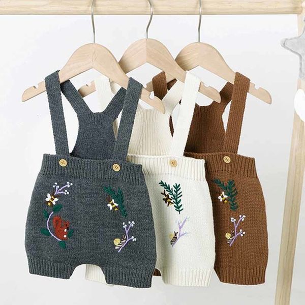 Dompers Baby Bodysuits Born Kids Kids Girl Body Cuest Suits Свитер Свитер ручной вышивки осенне