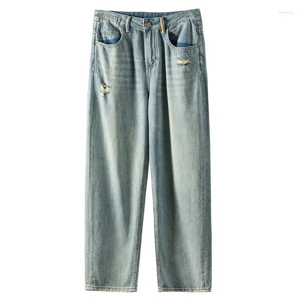 Frauen Jeans Fashion 2023 für Frauen Baumwolle in voller Länge alte Haremhosen Pantalone Vaqueros Mujer High Street