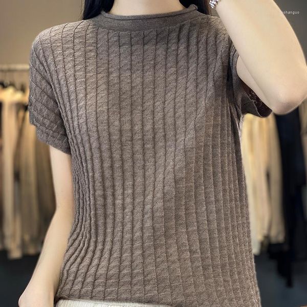 Женские свитеры женский свитер 2023 мода O-образное сплошные пуловки