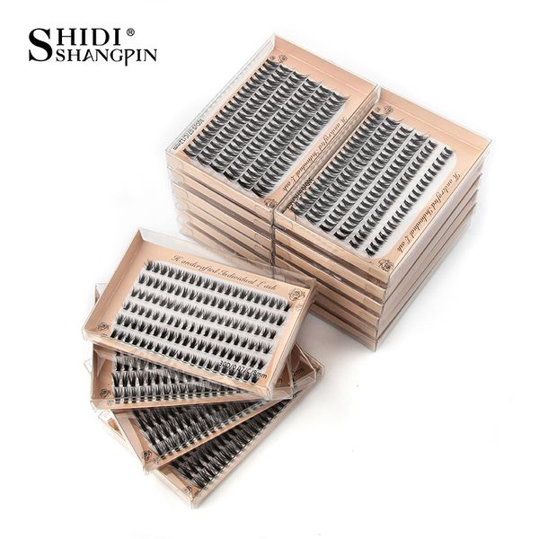 Falsche Wimpern Wimpern Großhandel 10100pcs 6 Zeilen 81012 mm natürliche Einzelwimpern Nerz 30d C Locken gefälschter Make -up Faux Cils 230811