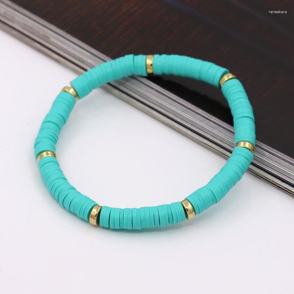 Strand Armbänder für Frauen Trendy Multicoly Clay Perlen Böhmische Armbandgeschenke Großhandel weibliche Mädchen Buntes Handgelenk Schmuck Schmuck