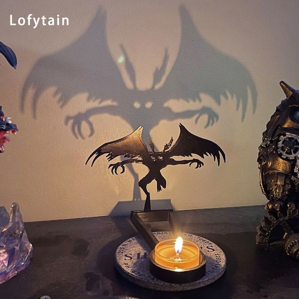 Andere Event -Party liefert Halloween Shadow Projector Candle Holder Projection Creative Shadow Caster für Halloween Party Home Decoration Accessoires 230811