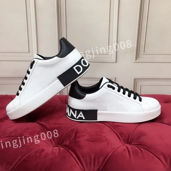 Top Hot Luxurys Designer Casual Shoes White Black Fashion Herren Leder atmungsaktiven Schuh offenen Sport -Turnschuhen HC210801