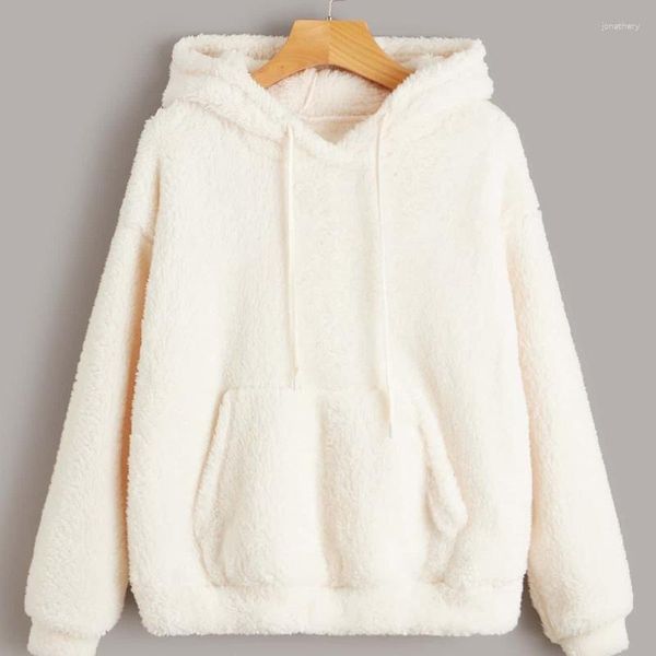 Women's Hoodies 2023 Women Fashion Festeshirts Solid Color Men Autunno Bubble Fleece con cappuccio Long Pullover Casual Pullover Tops