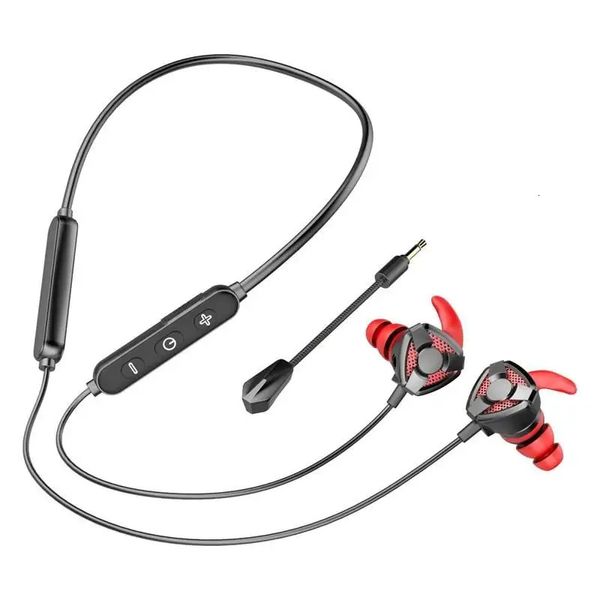Handy-Ohrhörer Est Kragen 5.0 Bluetooth-Headset Hanges Hals Wireless Ohrhörer BT-66 Neckband TWS Kopfhörer Gaming-Sport-Ohrhörer mit Mikrofon 230812