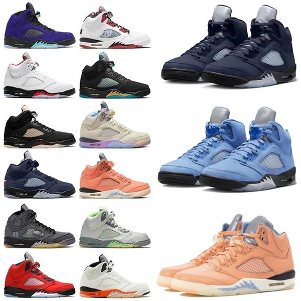 Basketballschuhe 5 5s Burgundy Reimagined Reverse Georgetown Herren Crimson Bliss Lucky Green Black Cat Designer Sneakers Modeschuhe Leichtathletik Trainer Stiefel