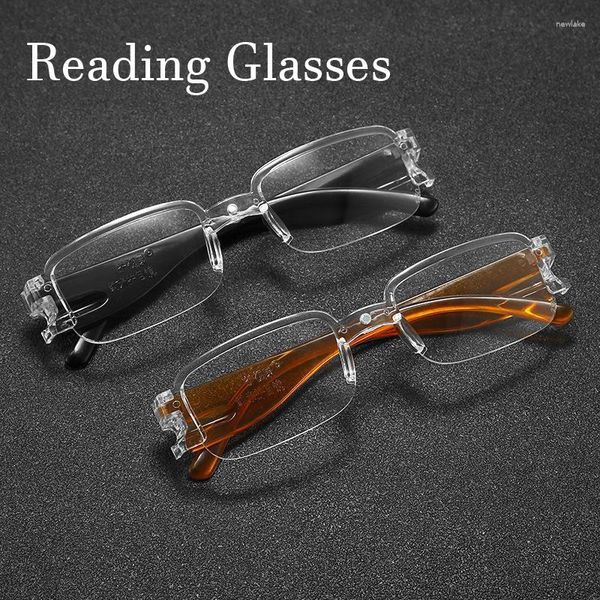 Óculos de sol Luxury Reading Glasses unissex portátil Ultralight Presbyopia óculos de prescrição óptica acabada de prescrição de olho de visão distante Dioptria