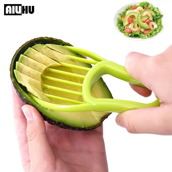 Obst Gemüsewerkzeuge 3 in 1 Avocado Slicer Shea Corer Butter Obst Schäler Schneider